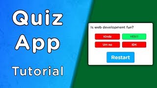 Build A Quiz App With JavaScript [upl. by Anairam]