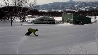 snowsurfer kenichi miyashita on new TT model160 [upl. by Vokaay]