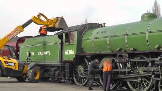 LNER B1 61306 Mayflower  The Cathedrals Express 1Z69 at York  12th March 2015 [upl. by Trixi]