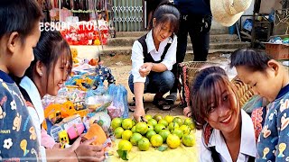 Harvesting oranges to sell and buy toys for children  lyyennhi [upl. by Sikorski]