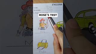 Marking Roses Latest English Test Teacher Grading Funny Test ASMR School shorts [upl. by Lucila587]