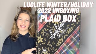 LUG LUGLIFE BOX UNBOXING WINTERHOLIDAY 2022  PLAID BOX  LUGLIFE  LUG MYSTERY BOX [upl. by Casilda]