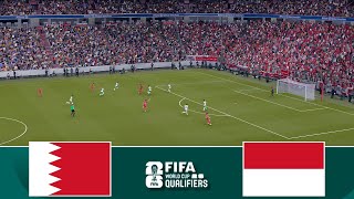 Indonesia vs Bahrain  Kualifikasi AFC Piala Dunia 2026  efootball Match [upl. by Odrick392]