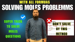 Super Trick to Solve Moles Questions  Solve with all Formulas  O Level Chemistry [upl. by Westley527]