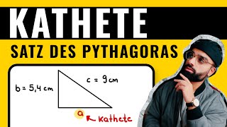 Kathete berechnen  Satz des Pythagoras  Mathe  Herr Maqbool [upl. by Adlai324]