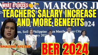 GOOD NEWS BASIC EDUCATION REPORT 2024 MORE BENEFITS FOR TEACHERS AMAZING SPEECH [upl. by Severen]