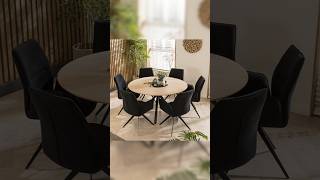 Modern dining table design  upholster wooden chair diningelegance homedecor shorts [upl. by Cirederf680]