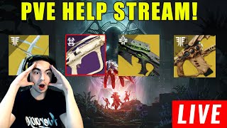 LIVE  DESTINY 2 HELP FARMING LAST WISH GET APEX PREDATOR CRAFTED NECROCHASM HELPS TOO [upl. by Fachanan318]