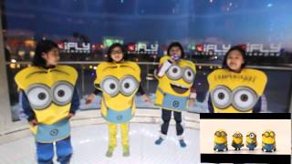 iFly Singapores Kids Singing Minions Banana Song [upl. by Ynar]