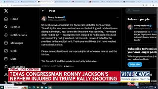 Texas congressmans nephew injured during Trump rally shooting Blood on his neck [upl. by Pedaiah]