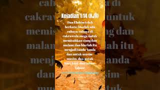 Kejadian 114 KJV VERSI TERJEMAHAN 5 BIJAKSANA alkitab elohim kitabkejadian firmanallah yesus [upl. by Yelak]