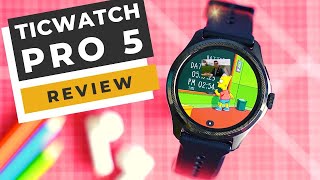 TicWatch Pro 5 Smartwatch O melhor wearable para saúde e desempenho [upl. by Harmon]