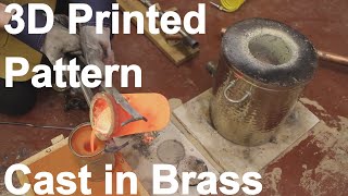 3D Print to Brass Casting  Sand Casting by 3D print Foundry [upl. by Dafodil]