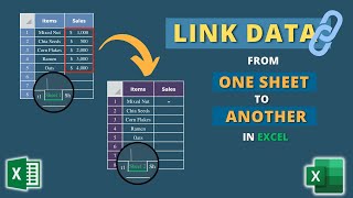 How to Link Data in Excel from One Sheet to Another [upl. by Sidnee]