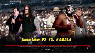 WWF SummerSlam 1992 Match 9 Undertaker vs Kamala the Ugandan Giant [upl. by Odlavso887]