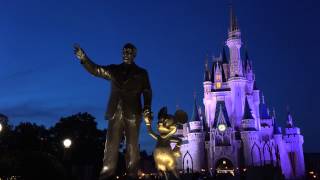 Low Light Unedited Sony 4K Handycam FDRAX100 Main St USA Magic Kingdom [upl. by Ahsie]