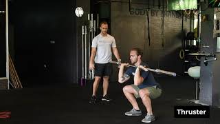 Barbell Thrusters  Fundamental Movements [upl. by Tessi]