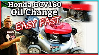 Honda Harmony 2 GCV160 Oil Change Model HRR2166PDA Richs Mowers n Blowers [upl. by Carson]