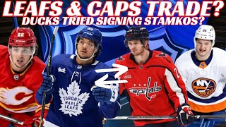 NHL Trade Rumours  Leaf amp Caps Trade Flames Isles  Ducks Tried Signing Stamkos amp Marchessault [upl. by Martinson]