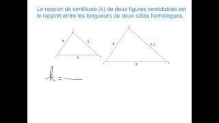 1011 Les figures semblables  le rapport de similitude [upl. by Spielman]