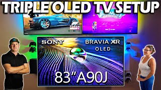 83quot Sony A90J OLED TV Setup PS5 amp Xbox Series X [upl. by Essy]