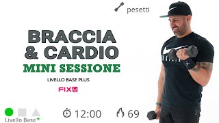 Allenamento Veloce Braccia e Spalle Con Cardio Senza Salti [upl. by Korman]