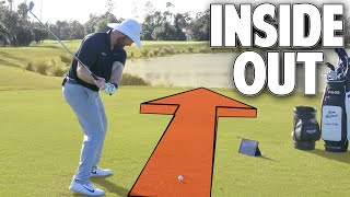 Golf Swing Inside Out Drills  Its Easy And It Works [upl. by Eidroj]