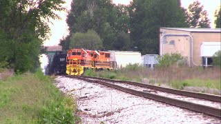 TPW 2070 and IORY 5014 Switching at Inteplast Group near Remington Indiana [upl. by Nimajeb846]