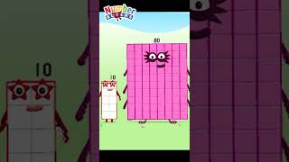 Numberblocks World App Meet Numberblocks Ninety  Fun Game for Kids shorts [upl. by Attevroc184]