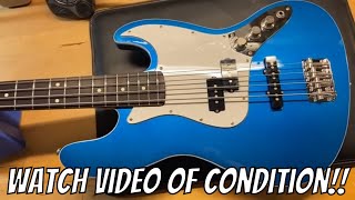 2013 Fender Japan Aerodyne Jazz Bass AJB Lake Placid Blue [upl. by Freddy]