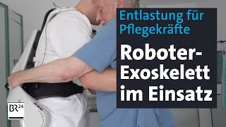 Exoskelette im Einsatz am Krankenbett  Abendschau  BR24 [upl. by Annmaria]