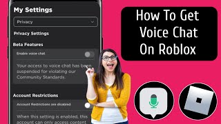 How To Get Voice Chat On Roblox 2024  Enable Voice Chat in Roblox [upl. by Sewole]