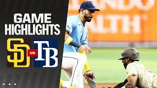 Padres vs Rays Game Highlights 9124  MLB Highlights [upl. by Ajani]