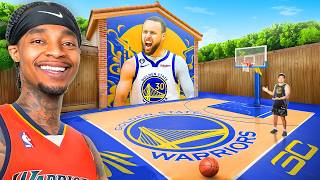 I Built FlightReacts a Steph Curry Basketball Court [upl. by Jewelle]