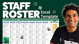 How to create a Work Schedule Roster using Excel [upl. by Aisetal]