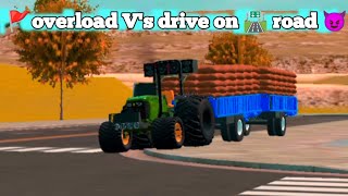 New letest 😈 John Deere tractor 🚜 overload  indianvehiclessimulator3d [upl. by Sharline894]