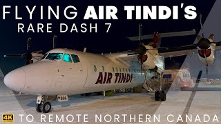 4K – Full Flight – Air Tindi – De Havilland Canada DHC7103 Dash 7 – YZF – CFPBJ – IFS 828 [upl. by Aicala]