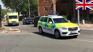 RARE Guys And St Thomas ECMO Retrieval Team Responding On Blue Lights And Sirens  Volvo XC90 [upl. by Alol829]