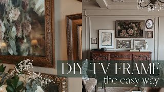 Easiest DIY TV Frame EVER  Quick Tutorial [upl. by Bette-Ann168]