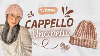 Tutorial Cappello allUncinetto  Facile e Veloce MilleCreazioniSonia [upl. by Mauro]