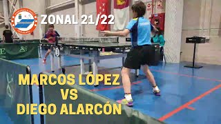 MARCOS LÓPEZ vs DIEGO ALARCÓN  ZONAL 2122 [upl. by Ymmot]