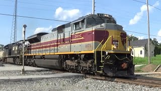 NS 1074 Lackawanna Heritage Unit Leading NS 191 on NS Augusta District 73124 [upl. by Hermina70]