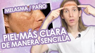 COMO ACLARAR LA PIEL DE LA CARA  Como borrar el Melasma desde casa  Simon Scarano Dermatologo [upl. by Sidalg703]