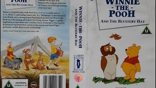 Winnie the Pooh and the Blustery Day 1995 UK VHS [upl. by Latsirc]