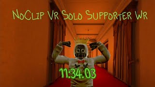 NoClip Vr Speedrun Solo Supporter WR 113403 [upl. by Raybin]