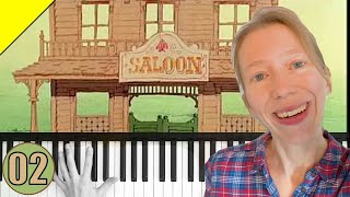 🎹 Saloon Piano  Easy jazz  Piano Tutorial 2 🎹 [upl. by Esoranna829]