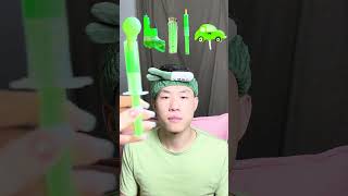 🥝🧃💚🎧ASMR Greenthemed Mukbang  Perfect for Sleepimmersive asmr asmrsounds funny [upl. by Nehgam]