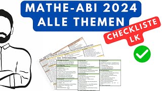 MATHE ABI  ALLE Themen für den Leistungskurs 2024 ChecklisteInhaltsverzeichnisGliederung [upl. by Phippen]