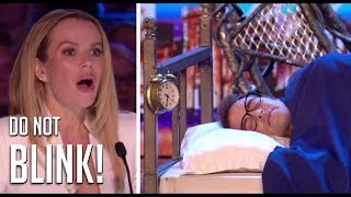 Fantasy Illusionist Creates The SCARIEST Dream  Britains Got Talent 2018 [upl. by Anelrats]