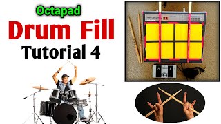 Octapad Drum Fill Tutorial 4  Roll  Octapad music [upl. by Ennailuj]